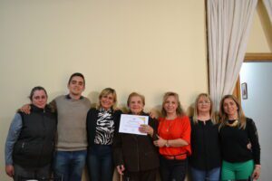 La “Coca Saile”, enmarcada en el espacio mujeres que jamás se rinden.